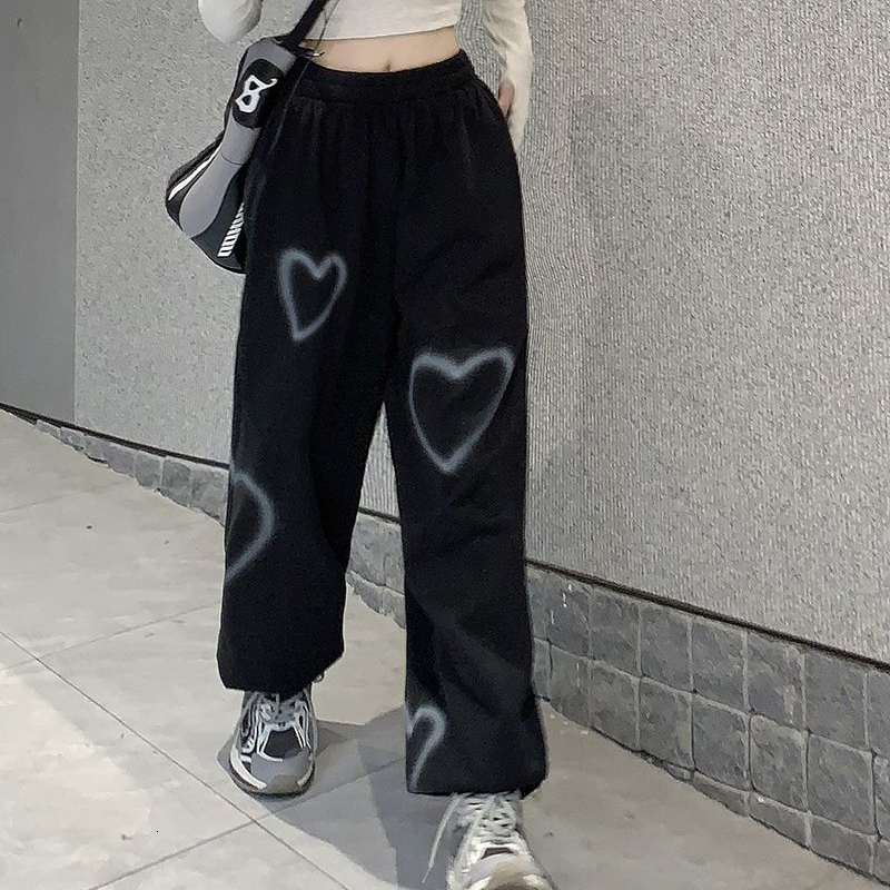 Women's Pants s Korean White Oversize Pant 2023 Spring Casual Loose High Waist Hallen Woman Streetwear Hip Hop Straight Trousers 230419