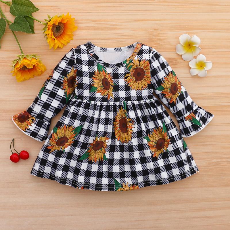 Girl Dresses Toddler Baby Kids Girls Long Sleeve Sunflower Print Skirt Dress Princess Soft And Warm Clothes Outfit, White
Girl Dresses Toddler Baby Kids Girls Long Sleeve Sunflower Print Skirt Dress Princess Soft And Warm Clothes Outfit, White