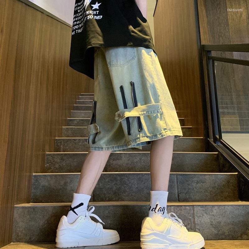 Men's Shorts Summer Men Wide Leg Denim Vintage Cargo Hip- Baggy Knee Length Pants Stitching Streetwear Straight Casual 5, As shown
Men's Shorts Summer Men Wide Leg Denim Vintage Cargo Hip- Baggy Knee Length Pants Stitching Streetwear Straight Casual 5, As shown