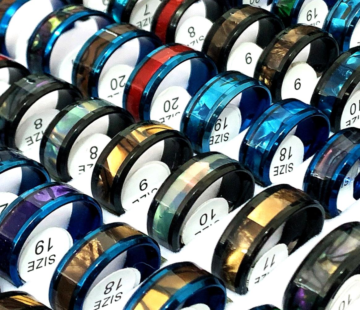 Bulk lots 24pcs fashion abalone shell stainless steel rings mix women men party cool gifts charm jewelry3029769
Bulk lots 24pcs fashion abalone shell stainless steel rings mix women men party cool gifts charm jewelry3029769