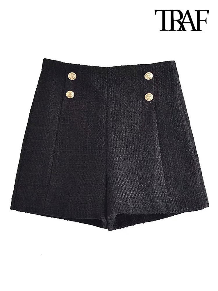 Women's Shorts TRAF Women Fashion Front Metal Buttons Tweed Shorts Vintage High Waist Side Zipper Female Short Pants Mujer 230420, Multi
Women's Shorts TRAF Women Fashion Front Metal Buttons Tweed Shorts Vintage High Waist Side Zipper Female Short Pants Mujer 230420, Multi