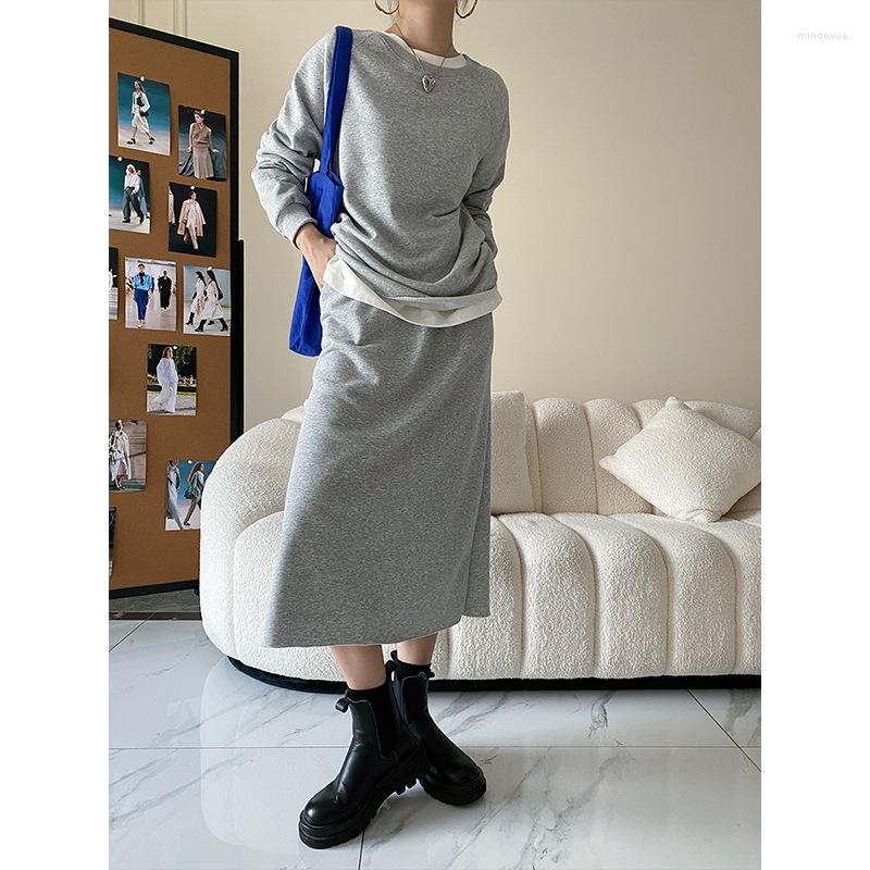 Work Dresses Casual Loose Sweater Dress Suit Fashion Ladies 2023 Spring And Autumn Style