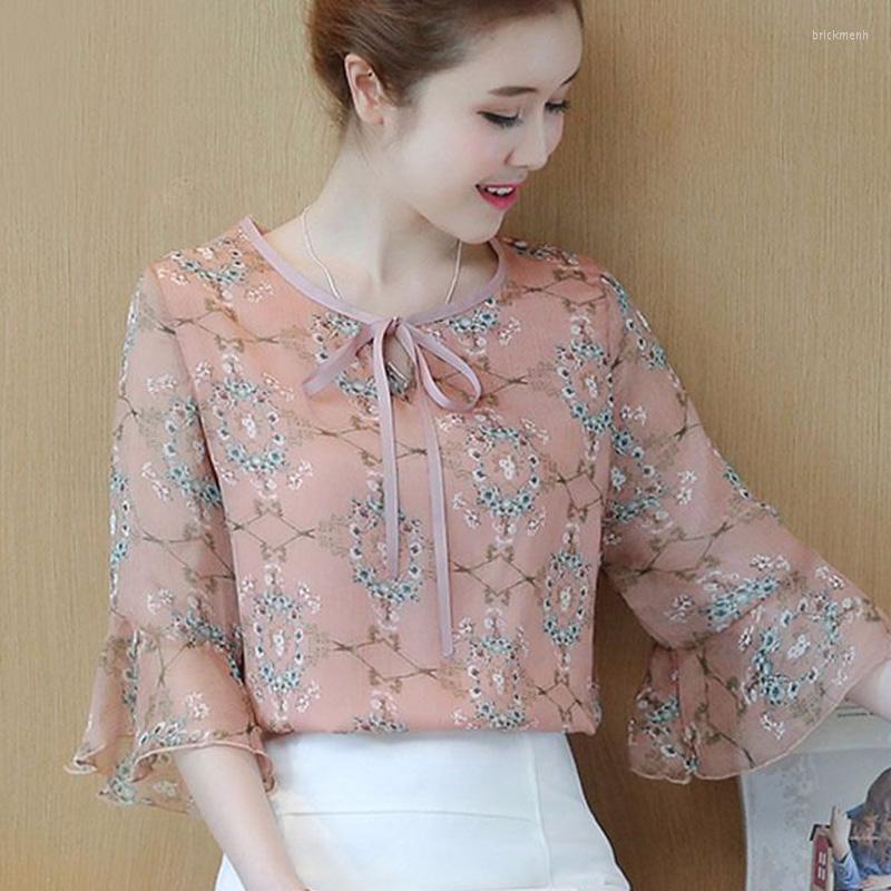 Women's Blouses Fashion O-Neck Printed Lace Up Bow Flare Sleeve Chiffon Blouse Women's Clothing 2023 Summer Casual Pullovers Sweet Shirt, Pink
Women's Blouses Fashion O-Neck Printed Lace Up Bow Flare Sleeve Chiffon Blouse Women's Clothing 2023 Summer Casual Pullovers Sweet Shirt, Pink