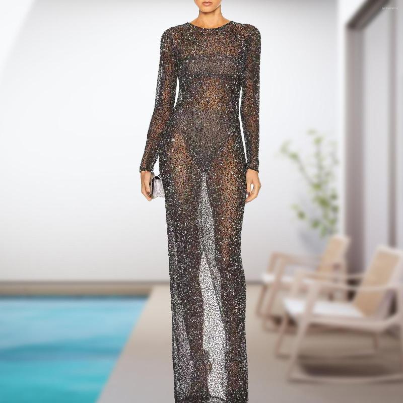Women' Swimwear Glitter Sheer Women Bikini Cover-Ups Dress See Through Bathing Suit Cover Up Mesh Long Sleeve Fashion For Pool Party, Black
Women' Swimwear Glitter Sheer Women Bikini Cover-Ups Dress See Through Bathing Suit Cover Up Mesh Long Sleeve Fashion For Pool Party, Black