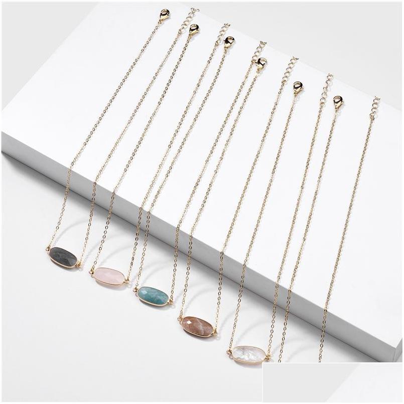 Pendant Necklaces Colorf Oval Hexagon Geometric Natural Stone Gold Plated For Women Lady Brand Jewelry Drop Delivery Pendants Dhmpy
Pendant Necklaces Colorf Oval Hexagon Geometric Natural Stone Gold Plated For Women Lady Brand Jewelry Drop Delivery Pendants Dhmpy