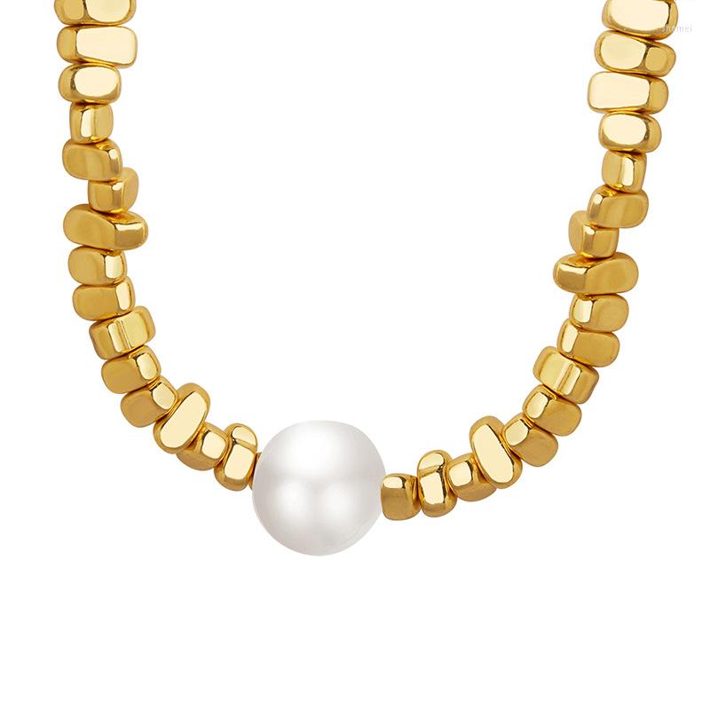 Choker Square Thick Chain Luxury Imitation Pearl Necklace Stainless Steel Women'S Jewelry Party Fashion Lady Accessories
Choker Square Thick Chain Luxury Imitation Pearl Necklace Stainless Steel Women'S Jewelry Party Fashion Lady Accessories