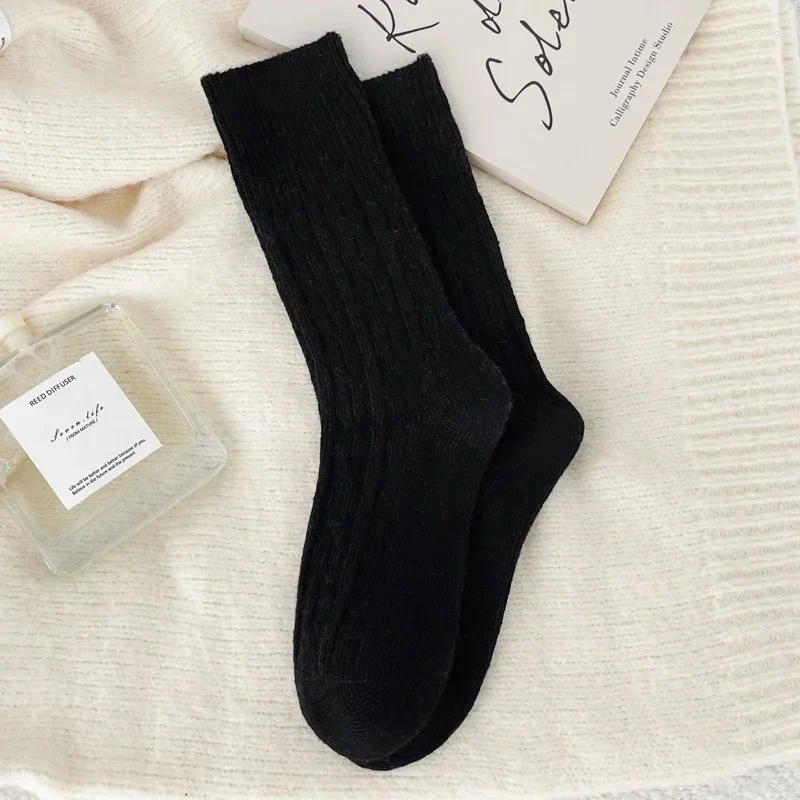 Winter Cashmere Wool Crew Socks For Men/Women Haruku Style, Long Thermal Streetwear