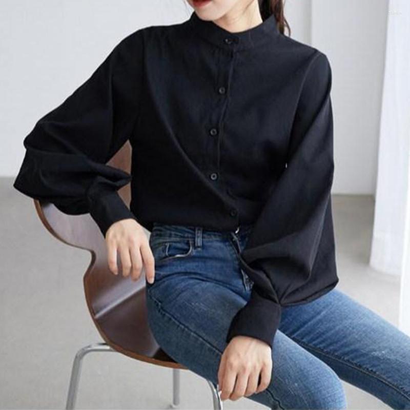 Women' Blouses Lady Blouse Solid Color Shirt Elegant Casual Women Top Dress Up, Blue
Women' Blouses Lady Blouse Solid Color Shirt Elegant Casual Women Top Dress Up, Blue