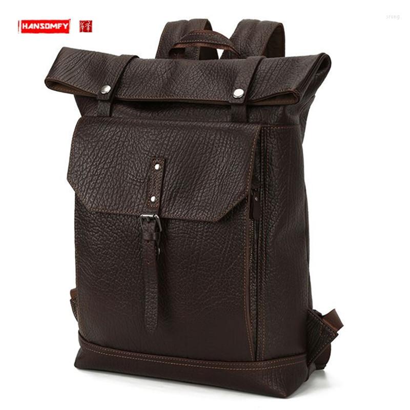 Backpack Genuine Leather Travel Men's Men High-Grade Large Capacity First Layer Cowhide Computer Business
Backpack Genuine Leather Travel Men's Men High-Grade Large Capacity First Layer Cowhide Computer Business