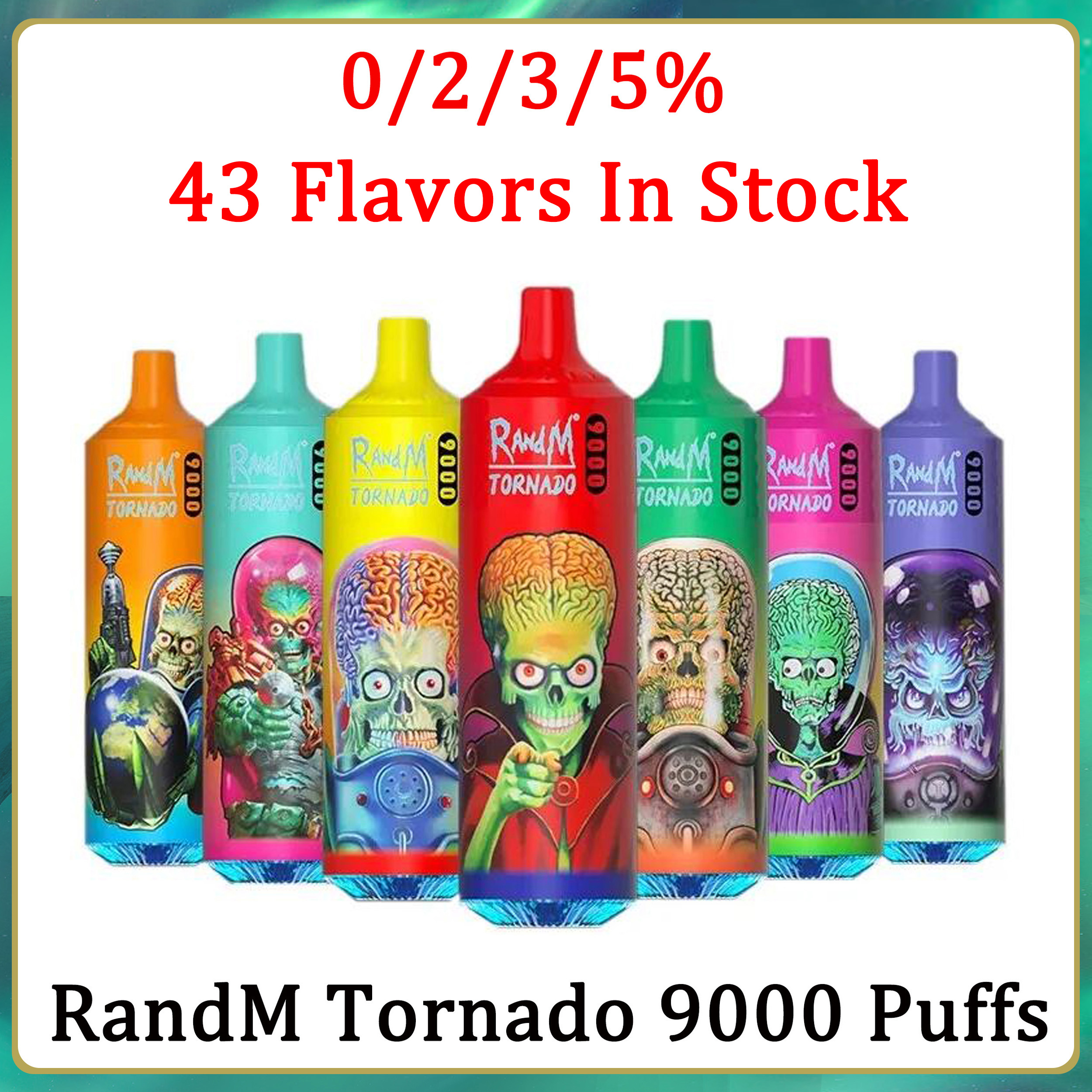 Original RandM Tornado 9000 Puffs Disposable E-cigarettes Features 18ml Vape 0/2/3/5% Rechargeable 850mAh Integrated Battery Associated 43 Flavors Available
Original RandM Tornado 9000 Puffs Disposable E-cigarettes Features 18ml Vape 0/2/3/5% Rechargeable 850mAh Integrated Battery Associated 43 Flavors Available