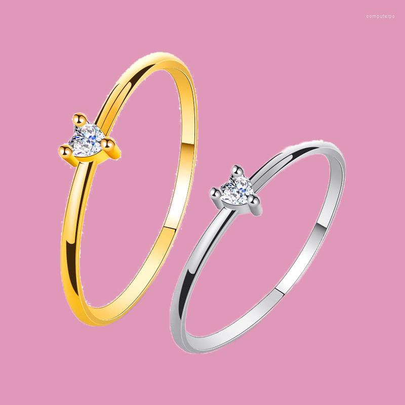Wedding Rings Zircon Heart-shaped Ring Simple Heart Couple Engagement For Women Fashion Classic Jewelry Accessories
Wedding Rings Zircon Heart-shaped Ring Simple Heart Couple Engagement For Women Fashion Classic Jewelry Accessories