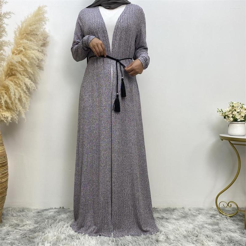 Ethnic Clothing Muslim Abayas For Women Solid Color Fashion Long Sleeve Knitted Sweater Coat Robe Cardigan Loose Elegant Middle East Dress
Ethnic Clothing Muslim Abayas For Women Solid Color Fashion Long Sleeve Knitted Sweater Coat Robe Cardigan Loose Elegant Middle East Dress