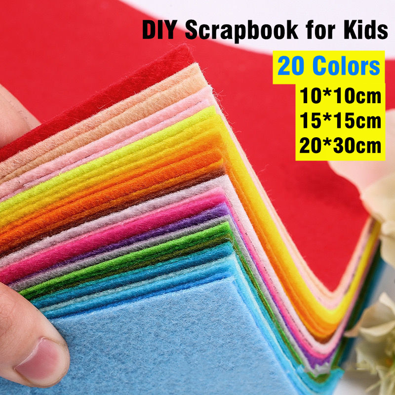 Fabric 20Colors20Pcs Nonwoven Felt Fabric Needlework Patchwork Cloth Bundle For Kids Scrapbooking Doll DIY Quilting Sheet Sewing Crafts 230419
Fabric 20Colors20Pcs Nonwoven Felt Fabric Needlework Patchwork Cloth Bundle For Kids Scrapbooking Doll DIY Quilting Sheet Sewing Crafts 230419