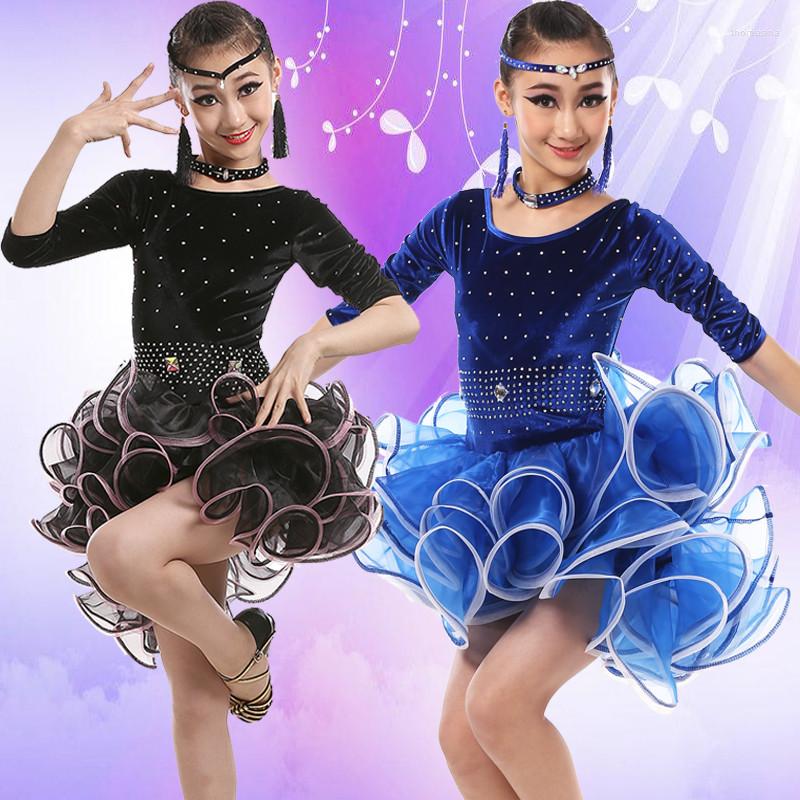Stage Wear Child Kid Skirt Children Professional Latin Dance Dress Girls Ballroom Competition Dresses Modern Waltz Tango Cha Costumes, Black
Stage Wear Child Kid Skirt Children Professional Latin Dance Dress Girls Ballroom Competition Dresses Modern Waltz Tango Cha Costumes, Black