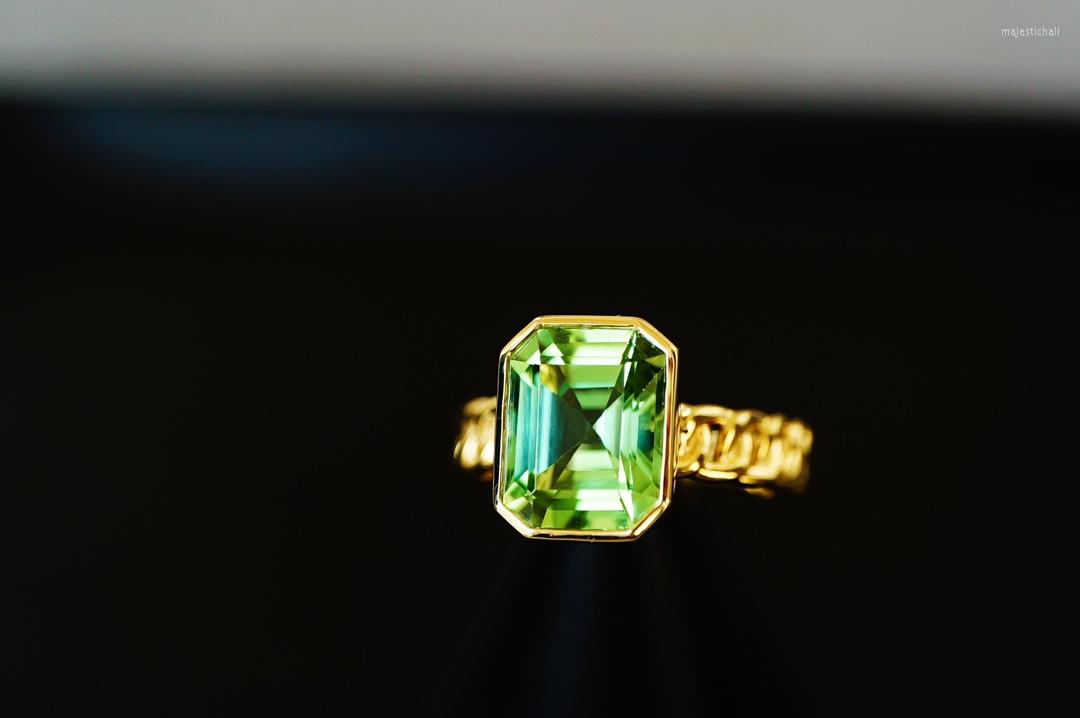 Cluster Rings JHY Solid 18K Gold Nature Green Tourmaline 4.3ct Gemstones For Women Fine Jewelry Presents The Six-word Admonition
Cluster Rings JHY Solid 18K Gold Nature Green Tourmaline 4.3ct Gemstones For Women Fine Jewelry Presents The Six-word Admonition