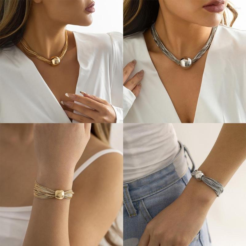 Pendant Necklaces Exaggerated Metal Ball Big Bead Chunky Chain Bracelets Necklace Bangles Grunge Jewelry
Pendant Necklaces Exaggerated Metal Ball Big Bead Chunky Chain Bracelets Necklace Bangles Grunge Jewelry