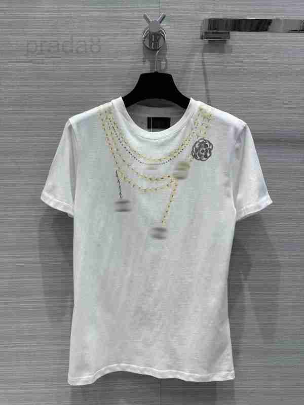 Women' T-Shirt Designer Milan Runway 2023 Spring Summer O Neck Short Sleeve Fashion Tops Brand Same Style 0311-5 BIXY, White
Women' T-Shirt Designer Milan Runway 2023 Spring Summer O Neck Short Sleeve Fashion Tops Brand Same Style 0311-5 BIXY, White