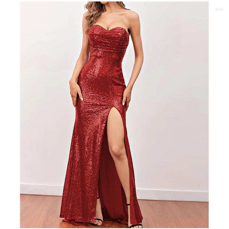 Casual Dresses Evening Prom Gown Sequins Women Bodycon Mermaid Dress Wedding Party Birthday Formal Singer Host Stage Wear, Red
Casual Dresses Evening Prom Gown Sequins Women Bodycon Mermaid Dress Wedding Party Birthday Formal Singer Host Stage Wear, Red