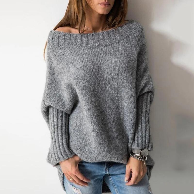 Women' Sweaters Autumn Winter Solid Off The Shoulder Batwing Sleeve Knit Sweater Top Women Casual Long Loose Knitwear Pullovers Clothes, Green
Women' Sweaters Autumn Winter Solid Off The Shoulder Batwing Sleeve Knit Sweater Top Women Casual Long Loose Knitwear Pullovers Clothes, Green
