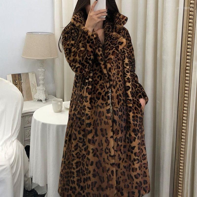 Women' Fur Winter Korean Fashion Fluffy Warm Faux Jacket Women Lapel Long Elegant Leopard Print Mink Jackets Coats E705, Bao wen
Women' Fur Winter Korean Fashion Fluffy Warm Faux Jacket Women Lapel Long Elegant Leopard Print Mink Jackets Coats E705, Bao wen