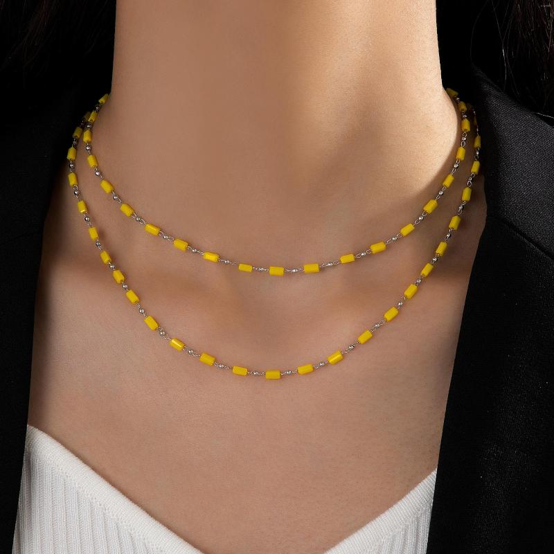 Choker Charming Yellow Rice Bead Collar Necklace For Women Geometric Alloy Metal Adjustable Party Jewelry 23230
Choker Charming Yellow Rice Bead Collar Necklace For Women Geometric Alloy Metal Adjustable Party Jewelry 23230