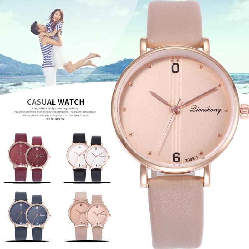 Wristwatches Fashion Lover's Watches Korean Simple Couple Watch Selling Quartz Leather Relogio Masculino, Men pink
Wristwatches Fashion Lover's Watches Korean Simple Couple Watch Selling Quartz Leather Relogio Masculino, Men pink