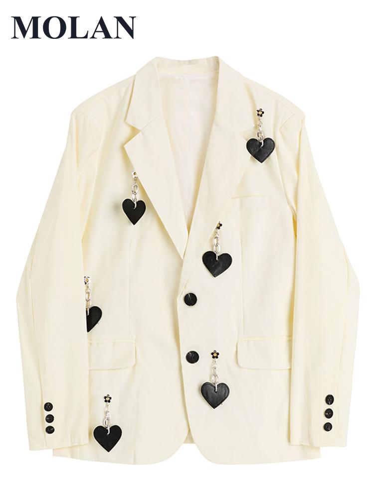 Pants MOLAN Original Design Women Blazer High Street 2022 New Coat Long Sleeve Pockets Jacket Female Chic Outwaer, Beige
Pants MOLAN Original Design Women Blazer High Street 2022 New Coat Long Sleeve Pockets Jacket Female Chic Outwaer, Beige
