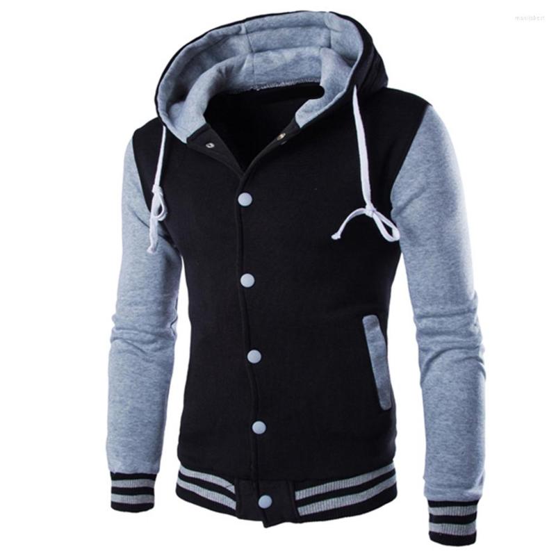 Men's Trench Coats Fashion Men Hooded Jacket Winter Long Sleeve Varsity Single-breasted Warm Fleece Coat Men's Sweatshirt, Red
Men's Trench Coats Fashion Men Hooded Jacket Winter Long Sleeve Varsity Single-breasted Warm Fleece Coat Men's Sweatshirt, Red
