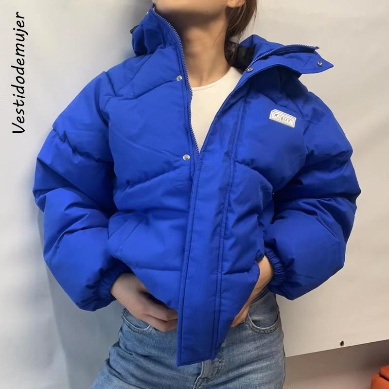 Leather Women's Winter Parkas Hooded Blue Jacket Female Loose Zipper Thick Warm Coat Women Cotton Padding Solid Jackets for Women 2022, Yellow
Leather Women's Winter Parkas Hooded Blue Jacket Female Loose Zipper Thick Warm Coat Women Cotton Padding Solid Jackets for Women 2022, Yellow