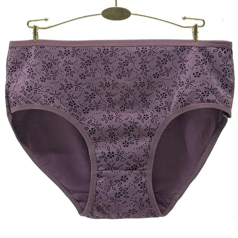Women's Panties 6 Pieces/Lot Cotton Underwear Women Panties Plus Size Briefs High Waiste Knickers Female Underpants Woman Intimate 2XL 3XL 4XL 23