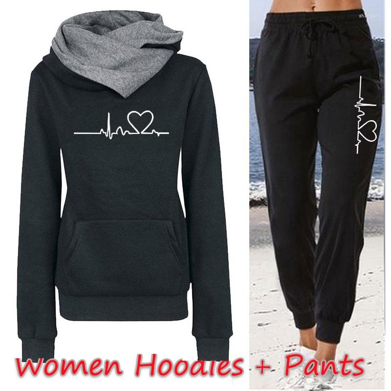 Women's Two Piece Pants Women Hoodies Tracksuit Sets Print Sweatshirt And Sweatpants 2Pcs Suit Casual Jogging Sportwear Winter Clothing, Black 2
Women's Two Piece Pants Women Hoodies Tracksuit Sets Print Sweatshirt And Sweatpants 2Pcs Suit Casual Jogging Sportwear Winter Clothing, Black 2