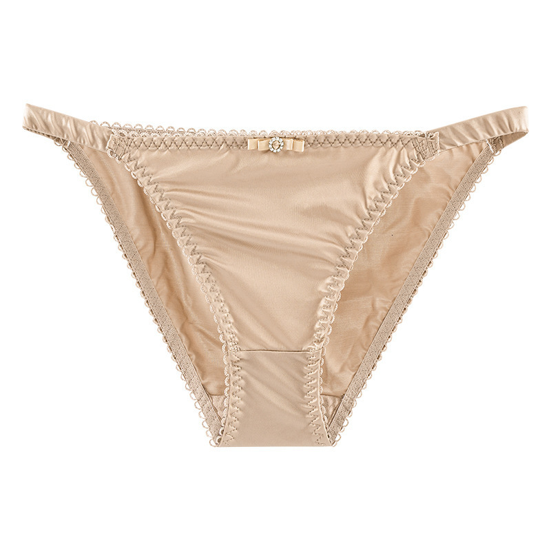 Women's Panties 4pcs/set TECHOME Women Sexy Hot brifes Sexy Women Thong Low Waist Transparent Light Satin Women Panties Erotic Bow Tie Decor 2304