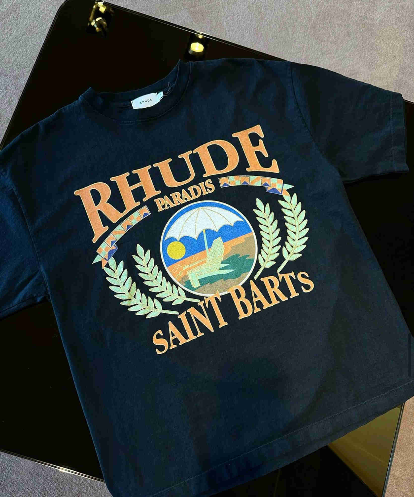 Designer Fashion Clothing Tees Hip hop TShirts Rhude Summer Vacation Beach Short Sleeve T-shirt Men's Pure Cotton Youth Large Os Streetwear Tops Sportswear, Black
Designer Fashion Clothing Tees Hip hop TShirts Rhude Summer Vacation Beach Short Sleeve T-shirt Men's Pure Cotton Youth Large Os Streetwear Tops Sportswear, Black