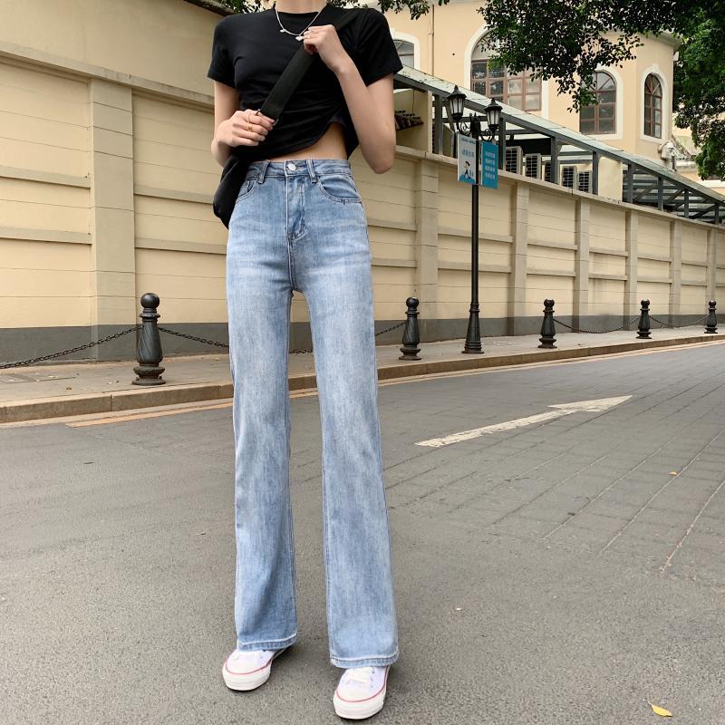 Jeans DD2428 The new Korean version of retro fashion highwaisted and slimmatched wideleg trousers jeans, Black
Jeans DD2428 The new Korean version of retro fashion highwaisted and slimmatched wideleg trousers jeans, Black