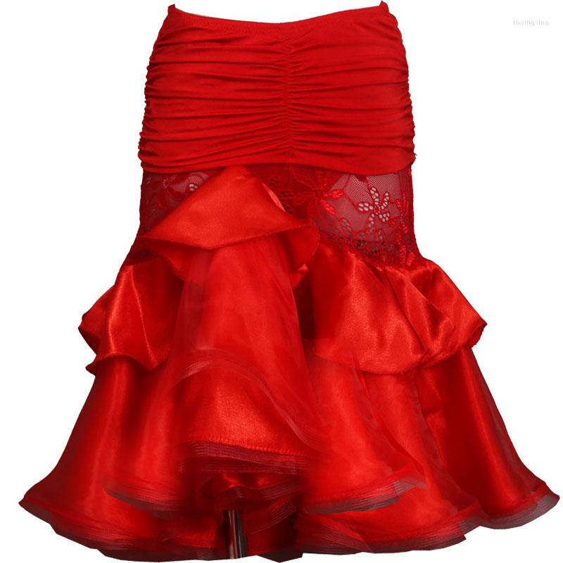 Stage Wear Ballroom Tango Rumba Cha Latin Salsa Dance Dress Skirt Square Red Hip Hop Clothes Women
Stage Wear Ballroom Tango Rumba Cha Latin Salsa Dance Dress Skirt Square Red Hip Hop Clothes Women