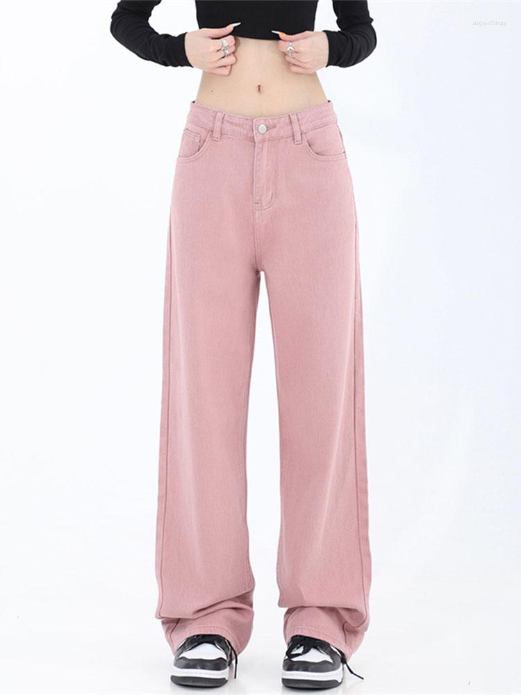 Women's Jeans Autumn Womans High Waist Wide Leg Denim Trouser Baggy Chic Design Ladies Pink Streetwear Vintage Straight Loose Jean Pants
Women's Jeans Autumn Womans High Waist Wide Leg Denim Trouser Baggy Chic Design Ladies Pink Streetwear Vintage Straight Loose Jean Pants