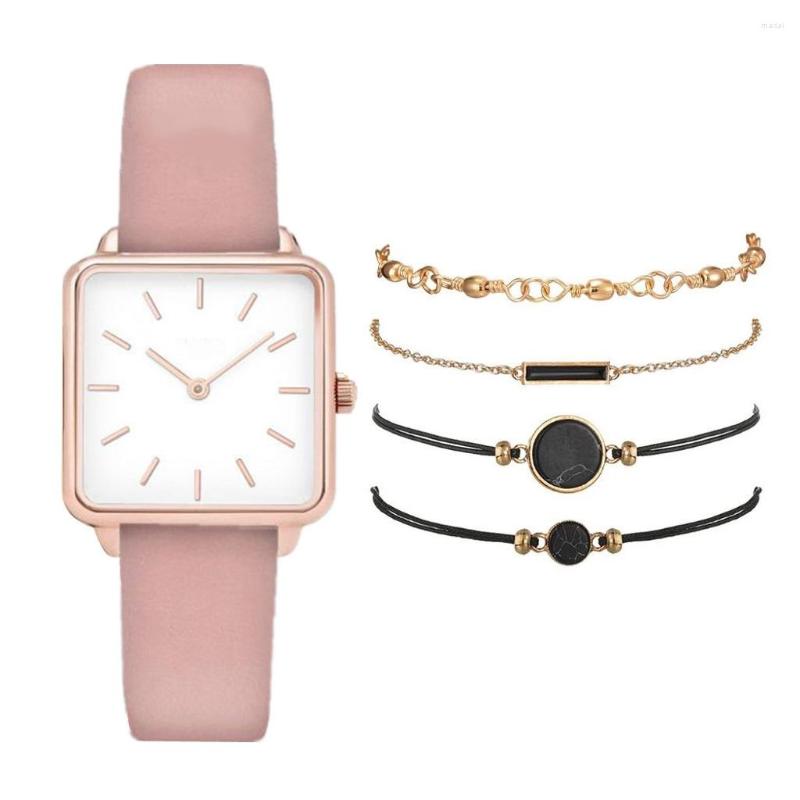 Wristwatches 5pcs Women Watches Set Quartz Wristwatch For Leather Strap Ladies Watch Fashion Female Clock With Bracelet, Black set
Wristwatches 5pcs Women Watches Set Quartz Wristwatch For Leather Strap Ladies Watch Fashion Female Clock With Bracelet, Black set
