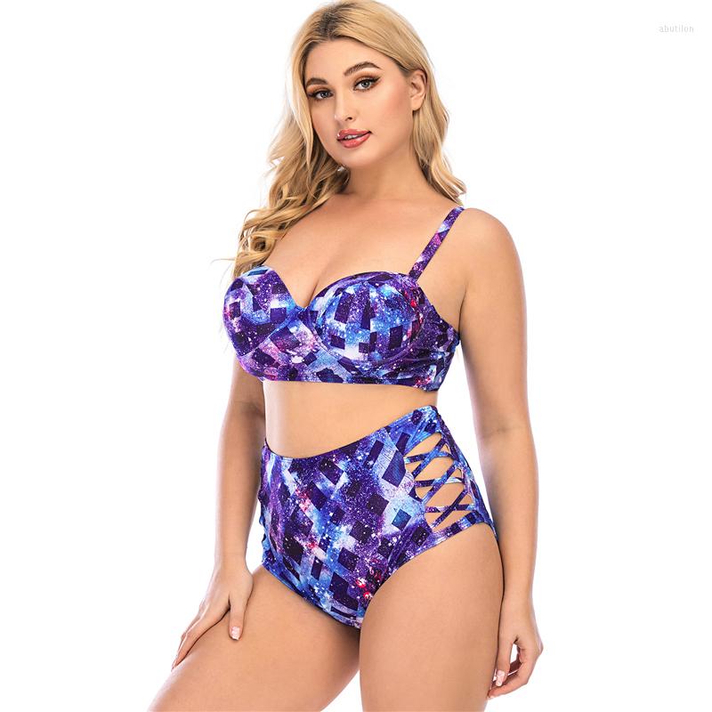 Women's Swimwear 2023 Large Size High Waist Two Piece Beachwear Women Print Split Sets Plus Swimsuit Bikini Set, Swimwear 1
Women's Swimwear 2023 Large Size High Waist Two Piece Beachwear Women Print Split Sets Plus Swimsuit Bikini Set, Swimwear 1