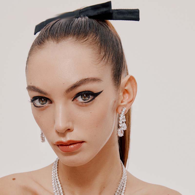 Trendy Lab Diamond Chocker Necklace 925 Sterling Silver Party Wedding Pendants Necklace For Women Bridal Engagement Jewelry