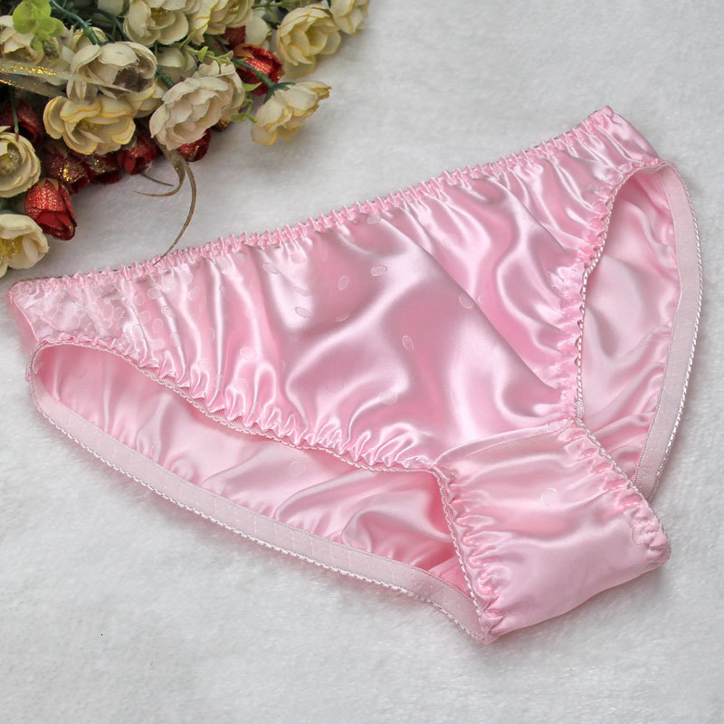 Women's Panties 100% Mulberry Silk Women Double Faced Silk Panties Sexy Pure Silk Seamless Briefs L XL XXL Free Shipping 230420