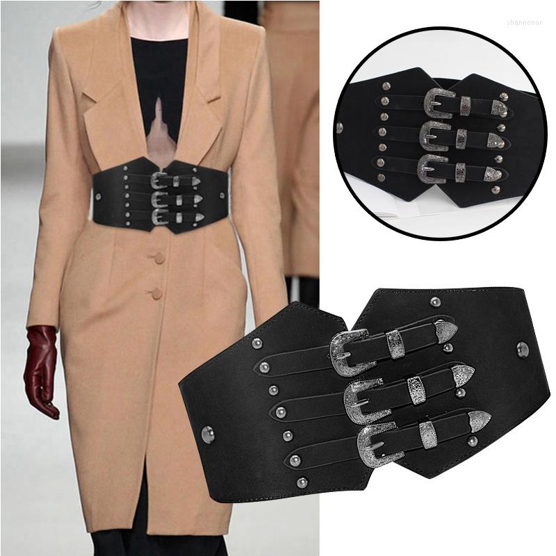 Belts Fashion Slimming Body Waist Belt Versatile Gold Buckle Wide Women Corset Dress Black Waistbands Elastic Cummerbunds
Belts Fashion Slimming Body Waist Belt Versatile Gold Buckle Wide Women Corset Dress Black Waistbands Elastic Cummerbunds