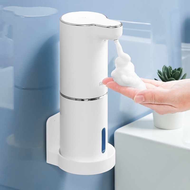 Liquid Soap Dispenser Automatic Foam Dispensers Bathroom Smart Washing Hand hine With USB Charging White High Quality ABS Material 230419