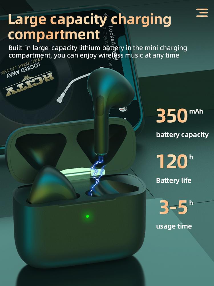 TWS Bluetooth True Wireless Real Stereo 5.3 Sport In-ear Headset Waterproof Technology Portable Audio Earphones
