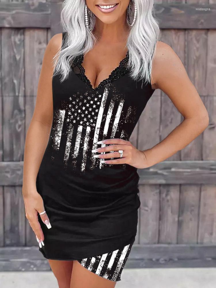Casual Dresses Women' American Flag Lace Splicing Bodycon Dress 2023 Summer Sleeveless Tank V Neck Slim Fit Short Mini Sundress, Black
Casual Dresses Women' American Flag Lace Splicing Bodycon Dress 2023 Summer Sleeveless Tank V Neck Slim Fit Short Mini Sundress, Black