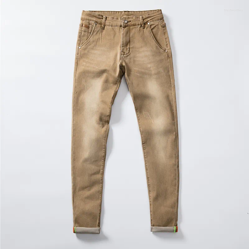 Men's Jeans 2023 Color Men Stretch Skinny Fashion Casual Slim Fit Denim Trousers Male Gray Black Khaki White Pants Brand, White y809
Men's Jeans 2023 Color Men Stretch Skinny Fashion Casual Slim Fit Denim Trousers Male Gray Black Khaki White Pants Brand, White y809