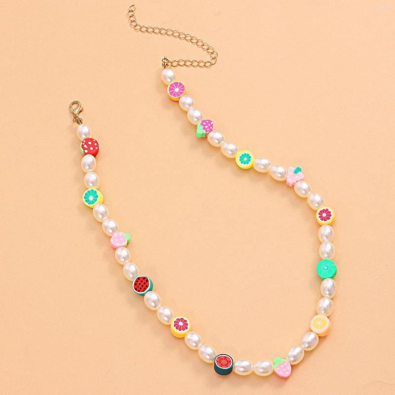 Choker Soft Pottery Love Fruit Flowers Pearl Colorful Necklace For Women Party Daily Travel Jewelry Trendy 2023 Collar
Choker Soft Pottery Love Fruit Flowers Pearl Colorful Necklace For Women Party Daily Travel Jewelry Trendy 2023 Collar