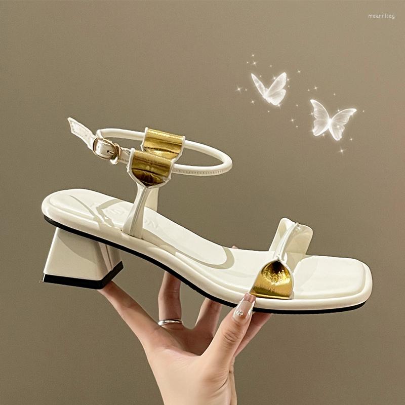 Sandals Sexy Open Toe Women Chunky Mid Heels Fad Summer Dress Party Slingback Shoes 2023 Pumps Slippers Mujer Zapatos, Beige 
Sandals Sexy Open Toe Women Chunky Mid Heels Fad Summer Dress Party Slingback Shoes 2023 Pumps Slippers Mujer Zapatos, Beige