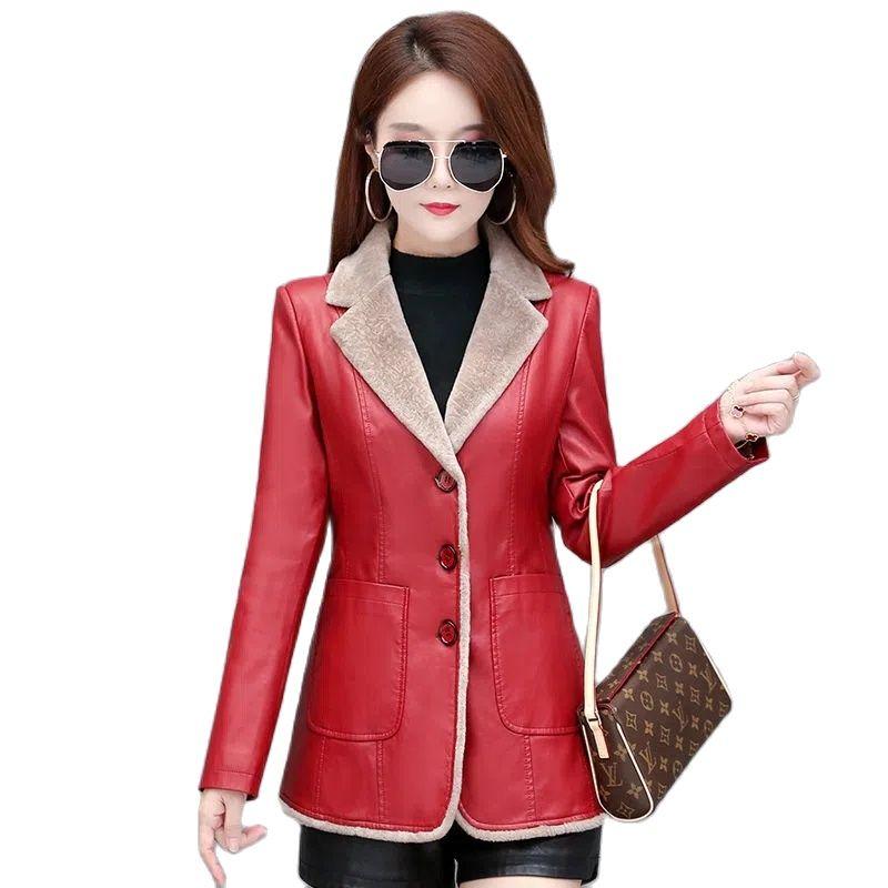 Fur Leather Jacket Women's Medium Long 2022 Autumn Winter New Loose Show Thin Skin Hair One Body Fleece Thicken Female Trench Coat, Beige
Fur Leather Jacket Women's Medium Long 2022 Autumn Winter New Loose Show Thin Skin Hair One Body Fleece Thicken Female Trench Coat, Beige