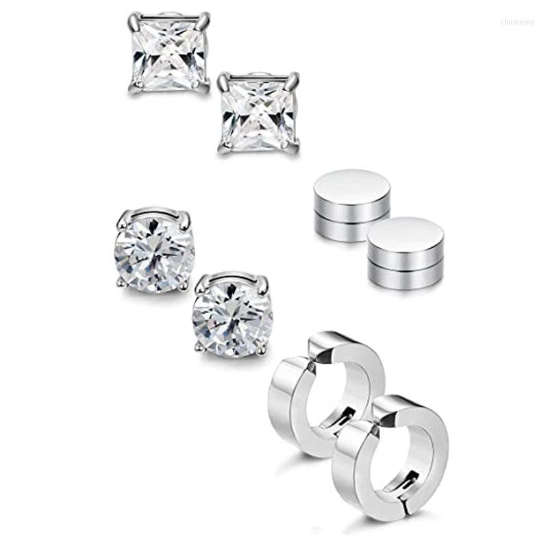 Backs Earrings 4 Pairs Of Stainless Steel Ear Clip Set Magnetic Studs Without Perforation CZ 6MM Color For Men And Women
Backs Earrings 4 Pairs Of Stainless Steel Ear Clip Set Magnetic Studs Without Perforation CZ 6MM Color For Men And Women