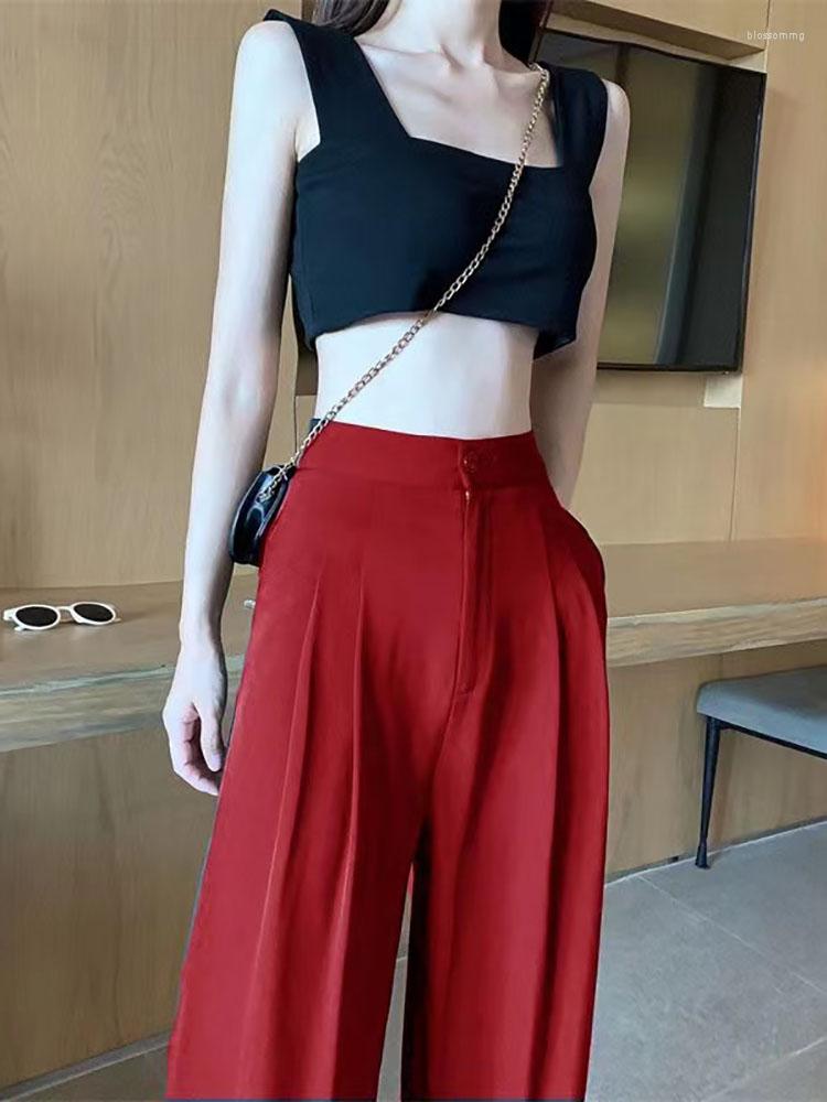 Women' Pants Fashion Wide Leg Women' High Waist Draped Spring Autumn Loose Floor Trousers Straight Tube Casual Suit Chiffon, Black
Women' Pants Fashion Wide Leg Women' High Waist Draped Spring Autumn Loose Floor Trousers Straight Tube Casual Suit Chiffon, Black